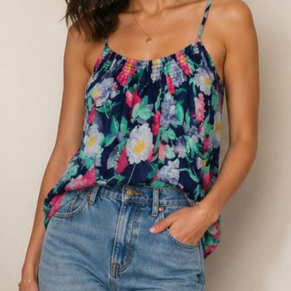 Joie 100% silk floral tank. Size XXS